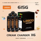 Whipped Cream Chargers Cannister 615g Lesoowhip Pure Food Grade 6 Tank Big Sale