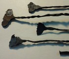  5  19th Century West African Iron Kissi Pennies - Primitive Tribal Money  Koli