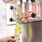 Kolice Commercial Frozen Yogurt Maker  3 Flavors Soft Ice Cream Machine