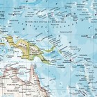 National Geographic World  Pacific Centered Wall Map - Classic - Laminated  4   