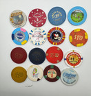Lot Of -16 -gaming Chips  Some Casinos-some Illiegal Clubs- Free Delivery