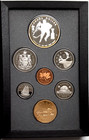 1993 Canada Proof 7 Coin Set W sterling Silver  1 In Rcm Case W coa
