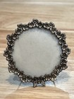 Vintage Victorian Miniature Picture Frames Silvertone Metal Lot Of 3 