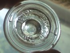 Rare Clear 2 1 4  Glass Jar Emercer  Stopper  Pat d Oct  18th 1898