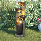 40  H Garden Courtyard Outdoor Water Fountain Resin Waterfall Home Decor With Le