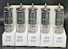 Date Matched Sleeve Of 5 Ge Jan 6197 Vacuum Tubes Tested Nos Calibrated Tv - 7