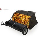 48  Pull Behind Lawn Sweeper 26 Cu ft Yard Sweeper Leaf Collector