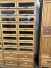 Lidstone   Keen Co Oak Haberdashery Lingerie Cabinet 32 Drawer 8 Storage Drawers