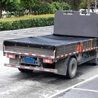 Dump Truck Mesh Tarp 7 X 18 Ft  Pvc Coated Black Heavy Duty Cover With 5 5 In  1