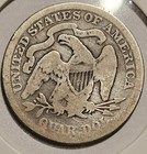 1875 P Philadelphia Mint Liberty Seated Quarter   90  Silver Coin - Free Ship 
