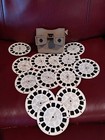 Vintage Tan Sawyers View Master  Viewer From 60   s With 13 Reels Works Fine 