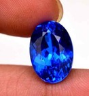 Natural 10 Ct   Ceylon Blue Sapphire Unheated Oval Cut Certified Loose Gemstone