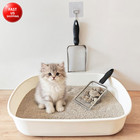 2pcs Cat Litter Scoop Metal Stainless Steel Mesh Kitty Litter Scoop With Hook  C