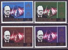 New Hebrides French 1966 Sc 128-131 Mnh Set Churchill