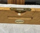 Vintage Sears Craftsman 18 Inch Maple And Brass Level With 2 Bubbles