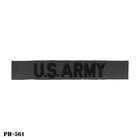  u s  Army  Tape Subdued Od   Black   Sew On Patch For Bdu s   New Old Stock