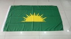 Green Sunburst Flag - 5  X 3  - Irish Republican Brotherhood Easter 1916 Rare