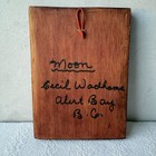 Vintage Carved Wood Sun Moon Face Wall Art Pacific Northwest  Mid Century Decor