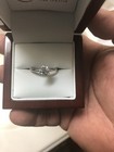 Fifth C Heart-cut Diamond Prong Set 14k White Gold Engagement Ring Sz 7