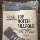 Vintage Tandy Leather Company Top Notch Billfold Kit Unopened Package 4001