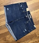 Levi s Women s Size 16 Mid Length Cuffed Jean Shorts Medium Wash