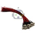 2 10 Pcs 3mm Wired Led Diode Metal Case Panel Indicator Warning Light 12v Lamp