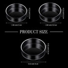 3 Pieces Aquarium Shrimp Feeding Dish Glass Fish Clear Tank Feeding Bowl Food Bo