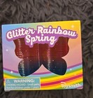 12666 New Set Of 2 Coloful Glitter Rainbow Coil Spring Slinky Style Toy Toysmith