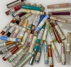 Vintage China Powder Paint Pigment Porcelain Mixed  lot Of 35  Glass Vials -m2