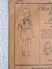 Antique 1920s Butterick Child s Romper Pattern 1359 Smocking Size 2 Toddler