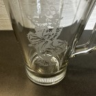 Vintage Original Coors Rodeo 9    Glass Beer Pitcher Etch Cowboy Bronco Usa Euc