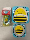 Skip Hop Zoo Mealtime Gift Set  matching Plate  Bowl  Bottle 