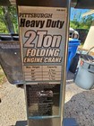 Pittsburgh Heavy Duty 2 Ton Folding Engine Crane Excellent Condition Rarely Used