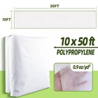 10x50 Ft Plant Covers Freeze Protection- Frost Cloth Blanket Floating Row Cover