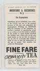 1960 Inventions   Discoveries First Series Tea Thomas Edison The Gramophone 11bd