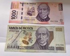 2002  2013  Mexico  Banco  1000 Pesos  Exc Bank Note Lot 2 Pc Used