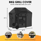 Bbq Gas Grill Cover Barbecue 600d Heavy Duty Outdoor Waterproof Uv Protection