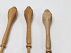 Vintage Wooden Lace Bobbins Lot Of 8 4  Light Wood Turned Lacemaking