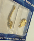 Dollhouse Miniature Classics  05602 Door Handle  Knocker   Brass Kick Plate 1 12