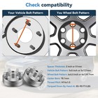 4p 2  5x5 To 6x5 5 Conversion Wheel Adapters For Jeep Chevy 5 Lug To 6 Lug Wheel