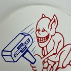 Rare Vintage Chevrolet Devil Hammering Ford Bumper Sticker Rivalry Decal 3  Nos
