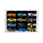 Acrylic Wall-mount Display Case For Lego Speed Champions  12 Cars 