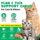 Cat Flea   Tick Deworming Chewable Vitamins B1  B6  B12   Brewer s Yeast 60chews
