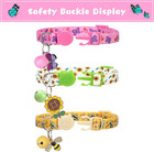 Breakaway Cat Collars With Bell   Cute Pendants  3 Pack Safety Buckle Kitten Col