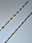Estate Solid 14k Gold 1 6mm Star Link Chain Necklace 18   
