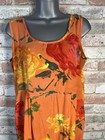 Vintage Jams World Vibrant Floral Dress Pockets Size Medium Tropical Hawaiian