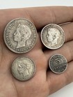 Coins 4  Puerto Rico 1895-1896 40 Centavos  20 Centavos  10 Centavos  5 Centavos
