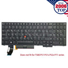 New Us Keyboard Backlit For Lenovo Thinkpad E580 E590 T590 P52 P53 P53s P72 P73