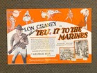 Tell It To The Marines  - Original 1926  Lon Chaney Movie Herald