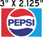 Ten Pack Pepsi Cola Vintage Vinyl Decal Sticker Label 3  X 2 125  Free Shipping